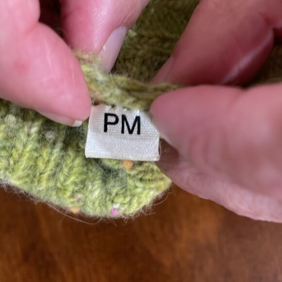 Vintage Burberrys Wool Angora Flecked Cable Knit Mockneck Sweater - PM - USA - Picture 9 of 10